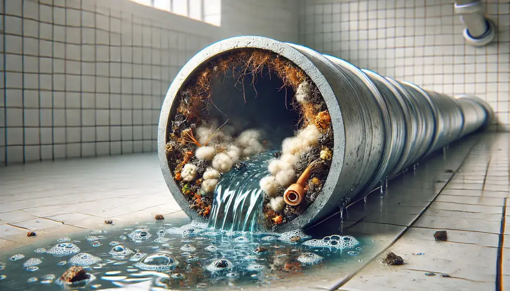 Desatascar una Tubería muy Obstruida